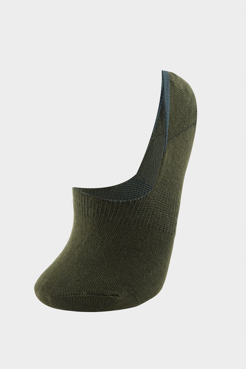 DeFacto Green Woman Woman Basic 3 piece Cotton Babet Socks Casual - Image 3